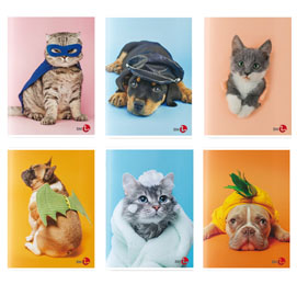 0110387 maxiquaderno a4 40fg+2 80gr 5mm sweet fantasia 2017 bm