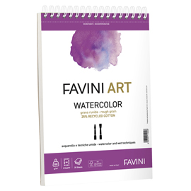 Album spiralato watercolor favini art 20fg 300gr 23x29,7cm