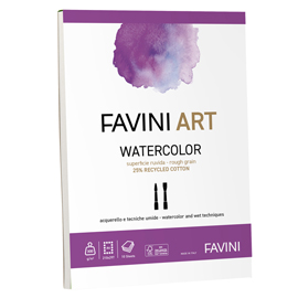 Album collato watercolor favini art 10fg 300gr a4