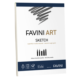 Album collato sketch favini art 40fg 90gr/m2 f.to a4