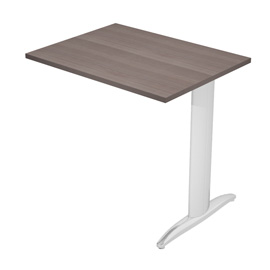 Allungo reversibile dx/sx per scrivanie easy - 80 x 60 cm - frassino toscano/metal cromato - artexport