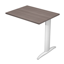 Allungo reversibile dx/sx per scrivanie easy - 80 x 60 cm - frassino toscano/grigio alluminio - artexport