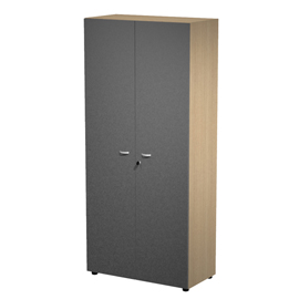 Armadio alto + ante inferiori struttura rovere / ante antracite essence