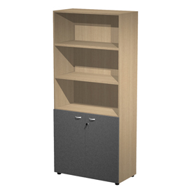 Armadio alto con ante struttura rovere / ante antracite essence