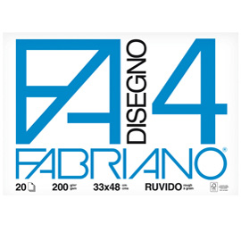 Album f4 - 33x48cm - 220gr - 20 fogli - ruvido - fabriano