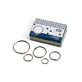 Anelli metallici - 2 cm - per rilegatura - lebez - conf. 100 pezzi