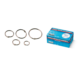 Anelli metallici - 2,8 cm - per rilegatura - lebez - conf. 100 pezzi