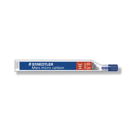 Astuccio 12 mine mars micro - mina 0,5mm - gradazione 3h - staedtler - conf. 12 astucci