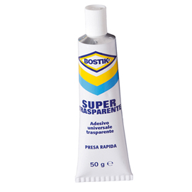 Adesivo bostik® supertrasparente - universale - 50 gr - trasparente - bostik®