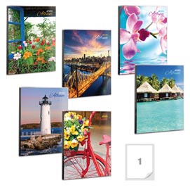 Album portafoto a busta saldato - assortiti - 125 x 165 mm - contiene fino a 24 foto da 10x15cm - lebez