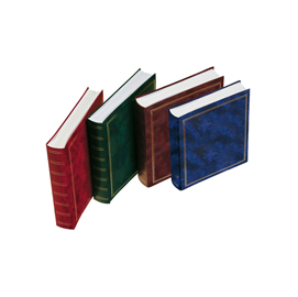 Album portafoto in vinile - marrone - 30 x 33cm - 50fg - fogli in cartoncino con velina - lebez