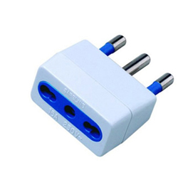 Adattatore semplice con spina 2p+t 16a - presa bipasso 10/16a - mkc