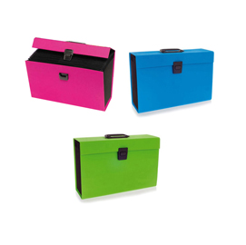 Archiviatore a soffietto joy - 19 tasche - 22x30 cm - azzurro - rexel