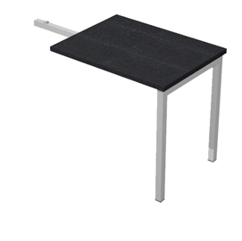 Allungo easy plus - dx/sx - 79x60x72,5 cm - nero venato - artexport