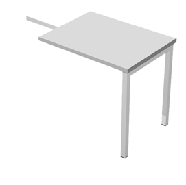 Allungo easy plus - dx/sx - 79x60x72,5 cm - grigio - artexport