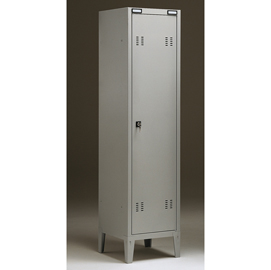 Armadio metallo - spogliatoio - 1 posto - 38x35x180 cm - grigio - tecnical 2