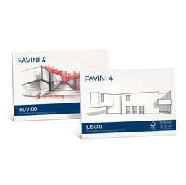 Album favini 4 - 33x48cm - 220gr - 20 fogli - liscio - favini