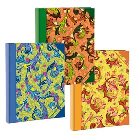 Album portafoto in cartoncino - assortiti - 24 x 31cm - 30fg - fogli in cartoncino con velina - lebez