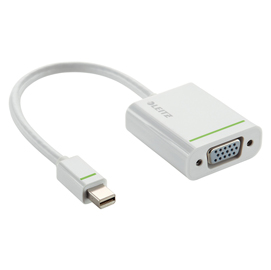 Adattatore mini display port vga - bianco - leitz
