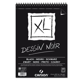 Album xl dessin noir - a4 - 150 gr - 40 fogli - canson