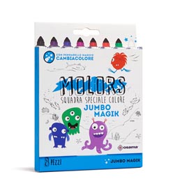 Astuccio 8 pennarelli molors magik - colori assortiti - osama
