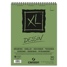 Album spiralato lato corto xl drawing - a3 - 160 gr - 50 fogli - canson