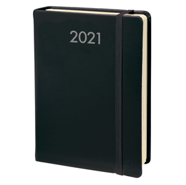 Agenda settimanale - affari prestige ml 2021 - copertina habana - nero - 10x15cm - quo vadis