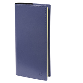 Agenda settimanale - planital 2021 spiralato - copertina soho - blu ardesia - 8,8x17cm - quo vadis