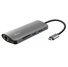 Adattatore multiporta usb-c 7-in-1 dalyx - trust