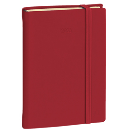 Agenda giornaliera - daily 21 prestige 2023 - 13 x 21 cm - copertina silk - bordeaux - quo vadis