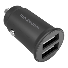 Alimentatore car charger - con 2 porte usb - mediacom
