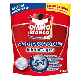 Additivo totale idrocaps 5 in 1 - omino bianco - conf. 12 pezzi