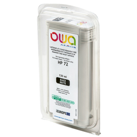 Armor - cartuccia ink compatibile per hp 72 - nero matte - b45111ow -130 ml