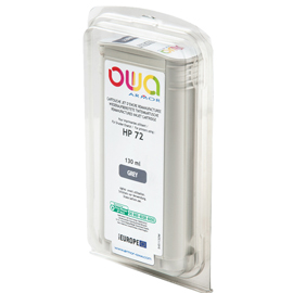 Armor - cartuccia ink compatibile  per hp 72 - grigio - b45113ow -130 ml