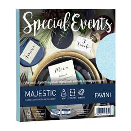 Busta special events - 170 x 170 mm - 120 gr - azzurro - favini - conf. 10 buste