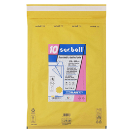 Busta imbottita sacboll - j (32 x 50 cm) - carta - avana - blasetti - conf. 10 pezzi