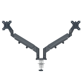 Braccio salvaspazio - per 2 monitor - grigio scuro - leitz ergo