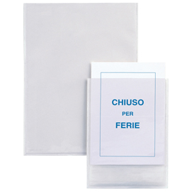Buste autoadesive iesti - pvc - 15x21 cm - trasparente - sei rota - conf. 5 pezzi