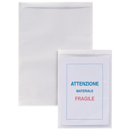 Buste autoadesive iesti strip - pvc - 21x29,7 cm - trasparente - sei rota - conf. 5 pezzi