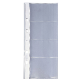 Buste di ricambio per visita mc - ppl - 10x26 cm - trasparente - sei  rota - conf. 10 pezzi