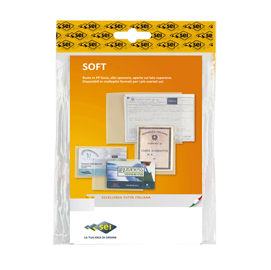 Buste a sacco soft - ppl - 11x16 cm - liscio - trasparente - sei rota - conf. 100 pezzi
