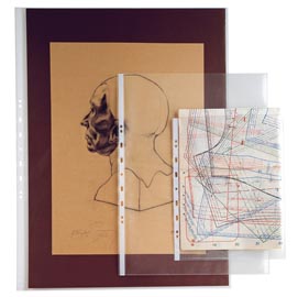Buste forate atla t - pesante - liscio - 35x50 cm - trasparente - sei rota - conf. 10 pezzi