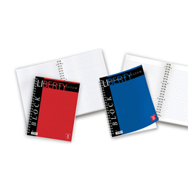 Blocco liberty block spirale - 1 rigo - 220 x 290mm - 70gr - 80 fogli - pigna