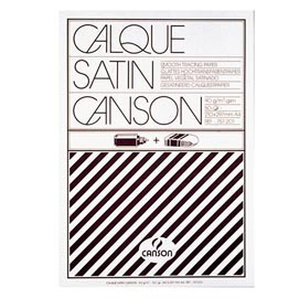 Blocco carta lucida satinata per disegno manuale - a4 - 50 fogli - 90gr - canson