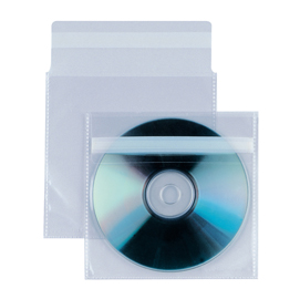 Buste a sacco insert cd a - patella di chiusura - striscia adesiva - ppl - 125x120 mm - sei rota - conf. 25 pezzi