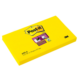 Blocco foglietti post it® super sticky - giallo oro - 76 x 127mm - 90 fogli - post it®