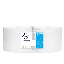 Bobina asciugatutto special 800 - 2 veli - goffratura a onda - 20 gr - diametro 27,5 cm - 25,7 cm x 241 mt - bianco - papernet