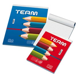 Blocco note team - 5mm - 210 x 297mm - 50gr - 60 fogli - blasetti