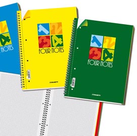 Blocco spirale four notes - 5mm - 232 x 297mm - 70gr - 120 fogli - blasetti