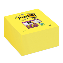 Blocco foglietti post it® super sticky - giallo oro - 76 x 76mm - 350 fogli - post it®